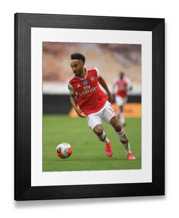 Framed Print : Aubameyang in Action: Wolverhampton Wanderers vs. Arsenal FC, Premier League 2019-2020 Framed Print : Aubameyang in Action: Wolverhampton Wanderers vs. Arsenal FC, Premier League 2019-2020