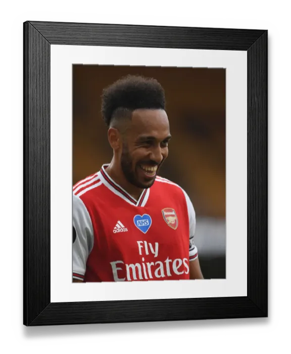 Framed Print : Aubameyang in Action: Wolverhampton Wanderers vs Arsenal FC, Premier League 2019-2020 Framed Print : Aubameyang in Action: Wolverhampton Wanderers vs Arsenal FC, Premier League 2019-2020