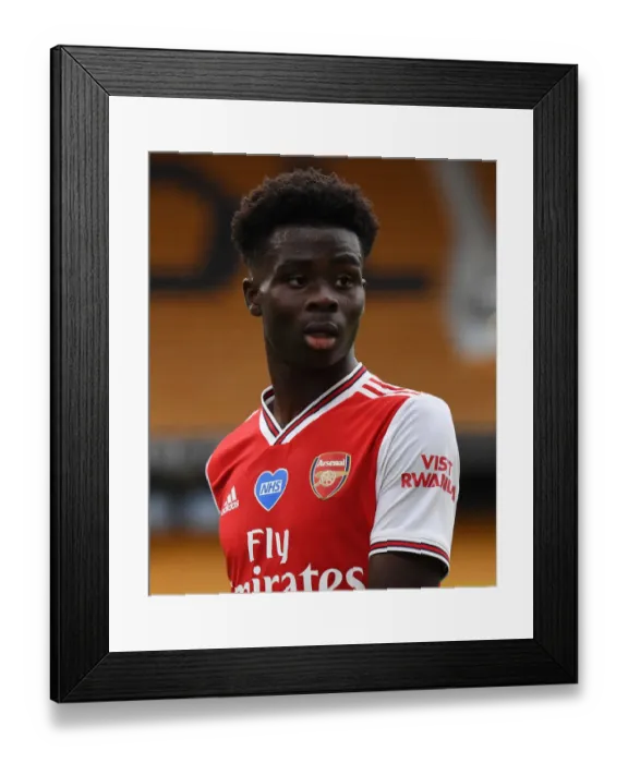 Framed Print : Bukayo Saka in Action: Wolverhampton Wanderers vs. Arsenal FC, Premier League 2019-2020 Framed Print : Bukayo Saka in Action: Wolverhampton Wanderers vs. Arsenal FC, Premier League 2019-2020