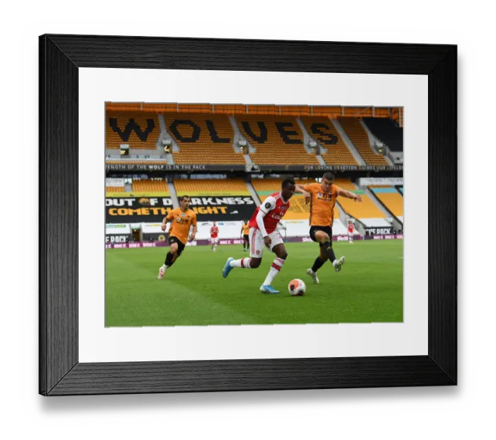 Framed Print : Nketiah vs. Coady: Intense Battle at Molineux - Wolverhampton Wanderers vs. Arsenal FC, Premier League 2019-2020 Framed Print : Nketiah vs. Coady: Intense Battle at Molineux - Wolverhampton Wanderers vs. Arsenal FC, Premier League 2019-2020