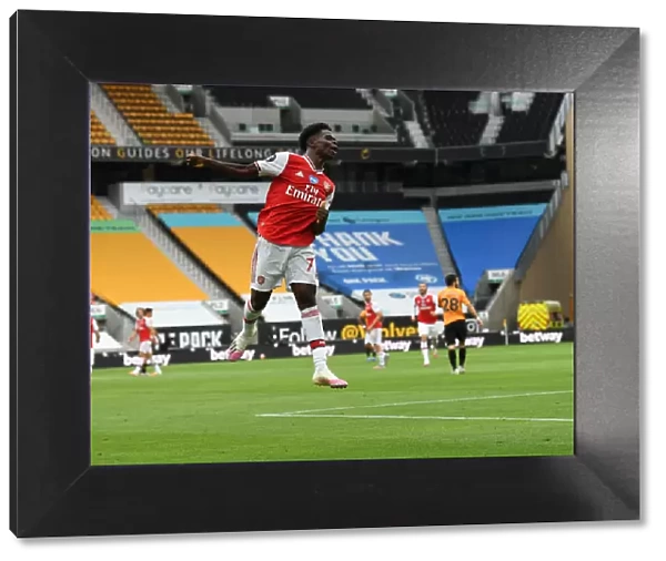 Bukayo Saka's Goal: Arsenal's Victory over Wolverhampton Wanderers in the Premier League (2019-20)