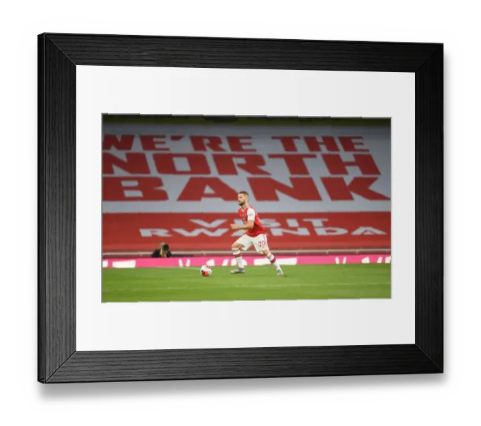 Framed Print : Arsenal vs Leicester: Premier League Showdown at Emirates Stadium (2019-20)