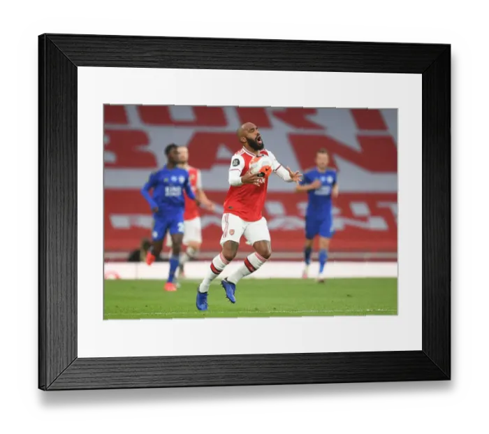 Framed Print : Arsenal vs Leicester: Premier League Showdown at Emirates Stadium, July 2020