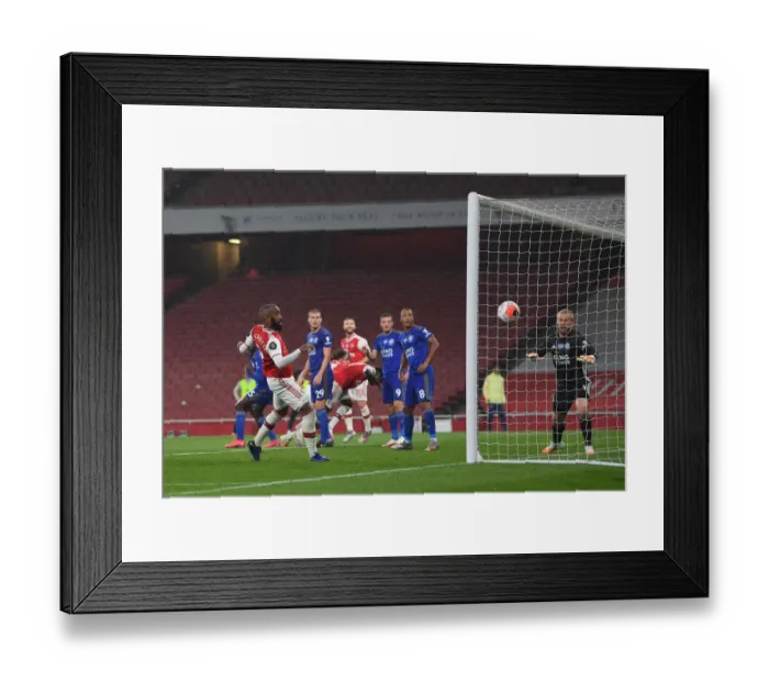 Framed Print : Arsenal vs Leicester: Controversial Disallowed Goal by Alexandre Lacazette
