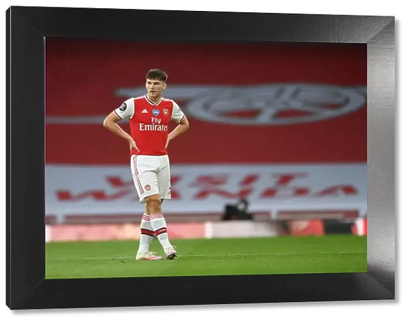 Arsenal's Kieran Tierney in Action: Arsenal vs. Leicester City, Premier League 2019-2020