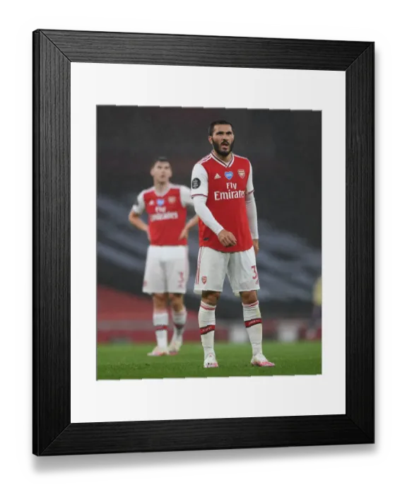 Framed Print : Sead Kolasinac in Action: Arsenal vs. Leicester City, Premier League 2019-2020 Framed Print : Sead Kolasinac in Action: Arsenal vs. Leicester City, Premier League 2019-2020