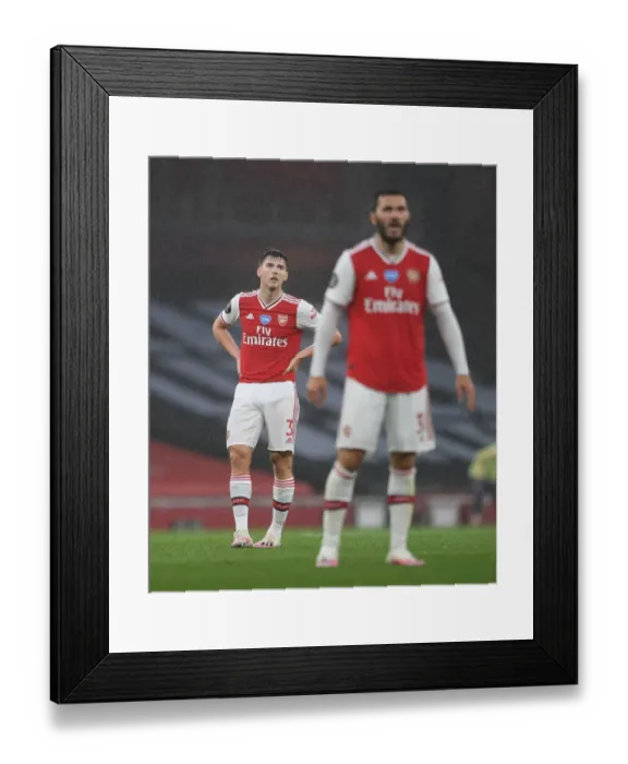 Framed Print : Arsenal's Kieran Tierney in Action: Arsenal vs Leicester City (2019-20 Premier League) Framed Print : Arsenal's Kieran Tierney in Action: Arsenal vs Leicester City (2019-20 Premier League)