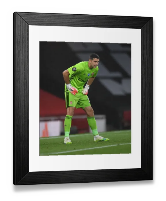 Framed Print : Emi Martinez: Arsenal vs. Leicester City, Premier League 2019-2020 - In Action