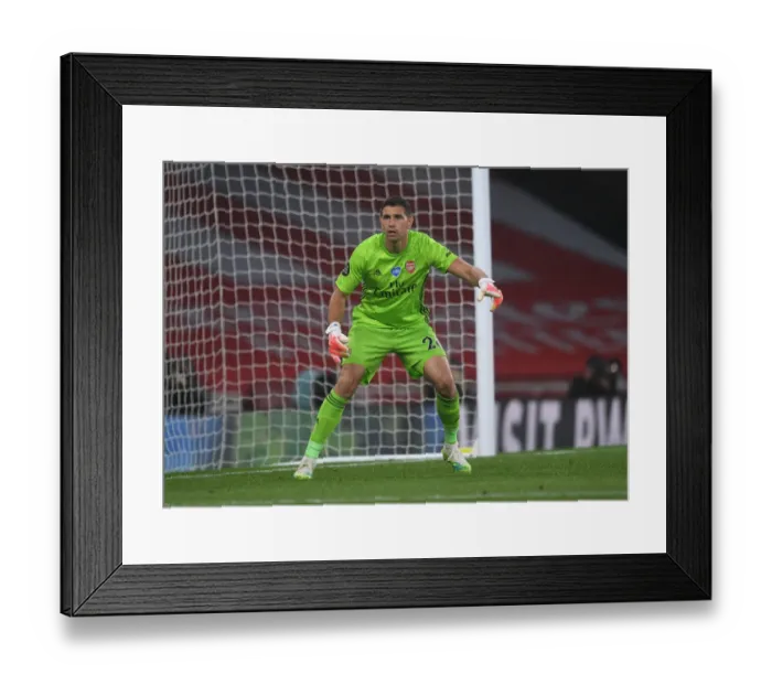 Framed Print : Emi Martinez: Arsenal vs. Leicester City, Premier League 2019-2020 - In Action Framed Print : Emi Martinez: Arsenal vs. Leicester City, Premier League 2019-2020 - In Action