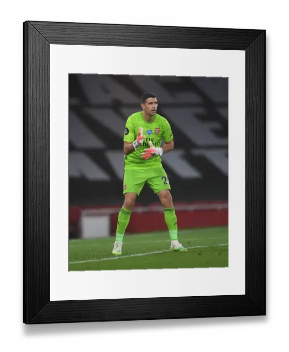 Framed Print : Emi Martinez: Arsenal vs. Leicester City - Premier League 2019-2020