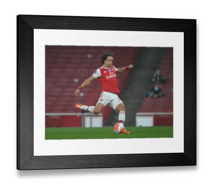 Framed Print : Arsenal vs Leicester City: David Luiz in Action at the Emirates Stadium (Premier League 2019-20) Framed Print : Arsenal vs Leicester City: David Luiz in Action at the Emirates Stadium (Premier League 2019-20)