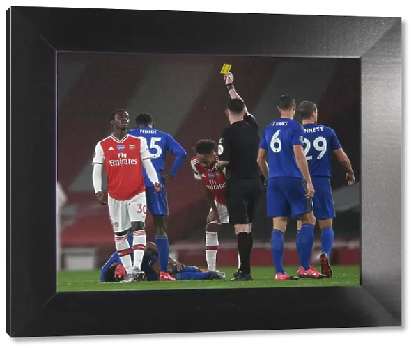Arsenal's Eddie Nketiah Receives Yellow Card vs Leicester City (2019-20)