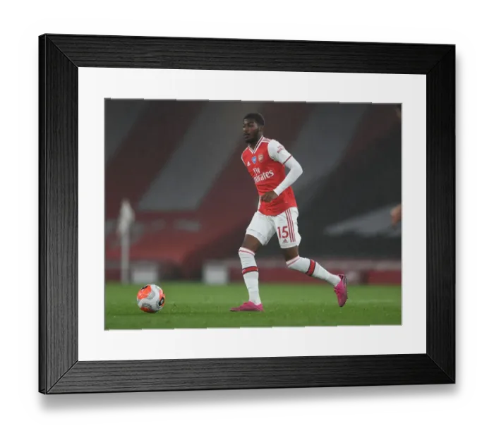 Framed Print : Arsenal's Ainsley Maitland-Niles in Action against Leicester City - Premier League 2019-2020