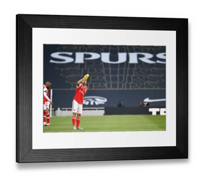 Framed Print : Dani Ceballos: Arsenal Star Prepares for Tottenham Showdown in Premier League Clash (Tottenham Hotspur vs Arsenal 2019-20)