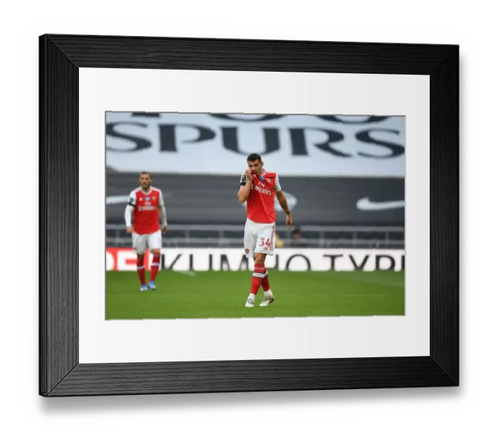 Framed Print : Granit Xhaka in Action: Tottenham vs. Arsenal, Premier League 2019-2020 Framed Print : Granit Xhaka in Action: Tottenham vs. Arsenal, Premier League 2019-2020