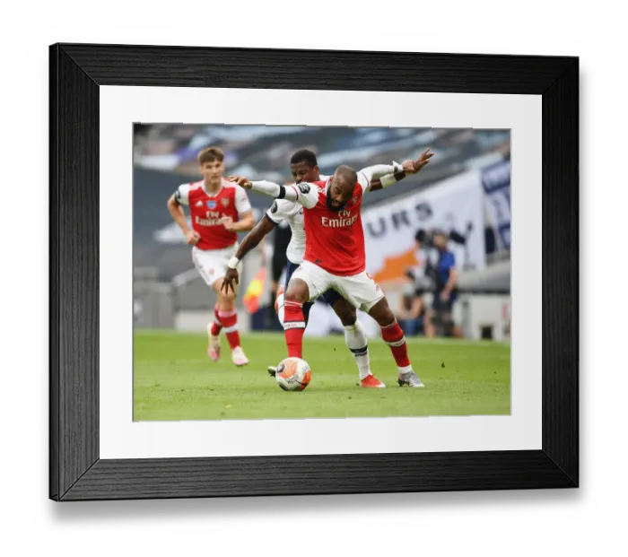 Framed Print : Intense Rivalry: Lacazette Fouls Aurier (2019-20) - Tottenham vs. Arsenal Framed Print : Intense Rivalry: Lacazette Fouls Aurier (2019-20) - Tottenham vs. Arsenal