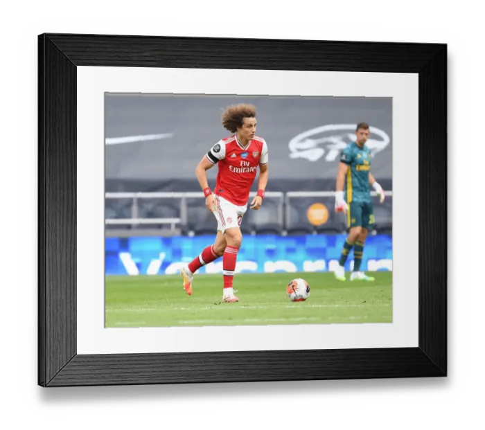 Framed Print : David Luiz in Action: Arsenal vs. Tottenham, Premier League 2019-2020 Framed Print : David Luiz in Action: Arsenal vs. Tottenham, Premier League 2019-2020