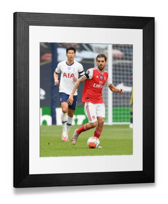 Framed Print : Dani Ceballos in Action: Arsenal vs. Tottenham, Premier League 2019-2020