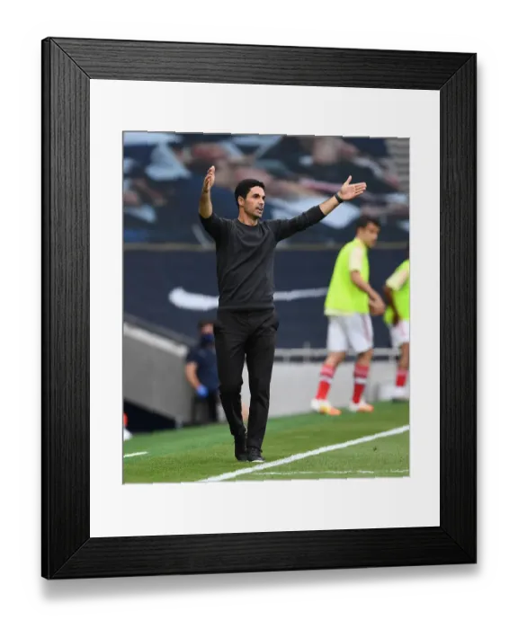 Framed Print : Mikel Arteta Leads Arsenal Against Tottenhotspur in Premier League Clash (2019-20) Framed Print : Mikel Arteta Leads Arsenal Against Tottenhotspur in Premier League Clash (2019-20)