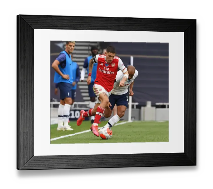 Framed Print : Bellerin's Game-Changing Surge: Arsenal's Triumph over Tottenham in the Premier League 2019-2020 Framed Print : Bellerin's Game-Changing Surge: Arsenal's Triumph over Tottenham in the Premier League 2019-2020