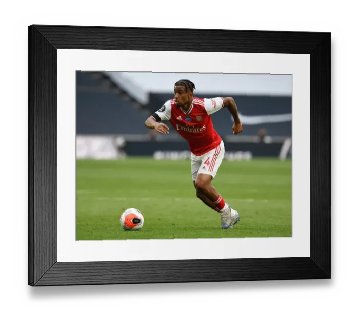 Framed Print : Reiss Nelson in Action: Arsenal vs. Tottenham, Premier League 2019-2020 - The Intense Rivalry