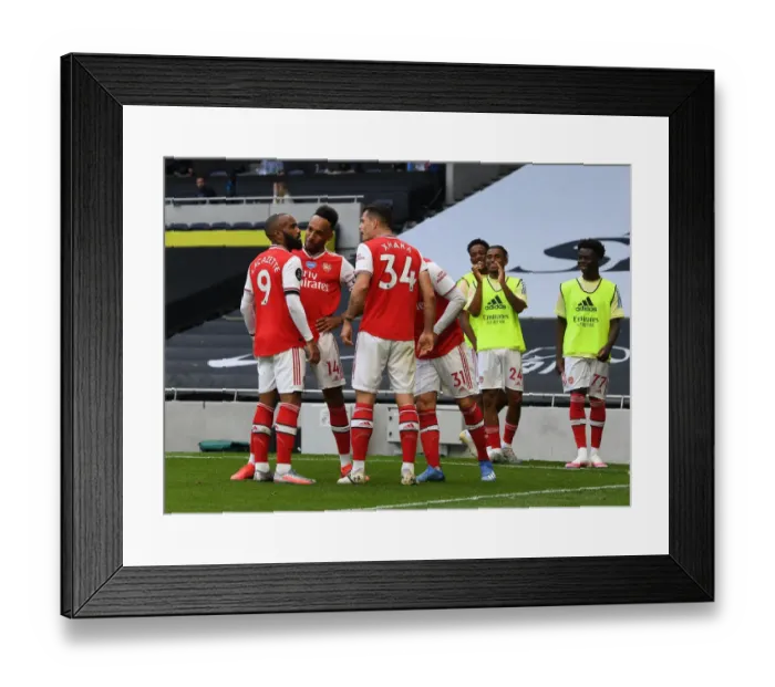 Framed Print : Premier League Rivalry: Tottenham vs Arsenal at the Tottenham Hotspur Stadium (2019-20)