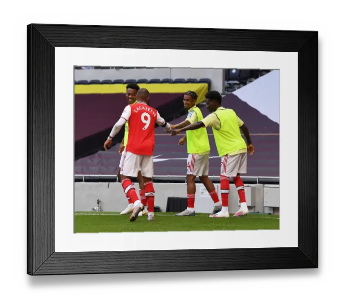 Framed Print : Tottenham Hotspur vs. Arsenal: Premier League Clash at Tottenham Hotspur Stadium (2019-2020)