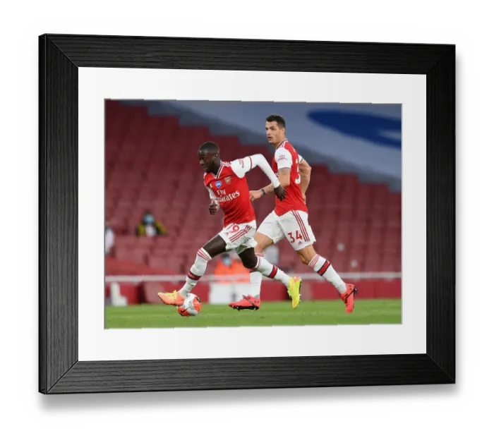 Framed Print : Arsenal FC vs Liverpool FC: Empty Emirates Stadium Showdown (2019-20) Framed Print : Arsenal FC vs Liverpool FC: Empty Emirates Stadium Showdown (2019-20)