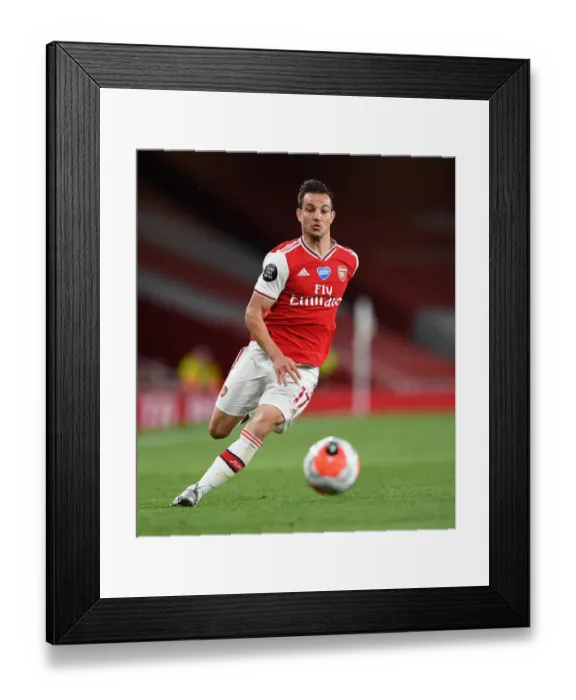 Framed Print : Arsenal vs. Liverpool: Empty Emirates Stadium - Premier League Match Amidst Coronavirus Pandemic (2019-20)