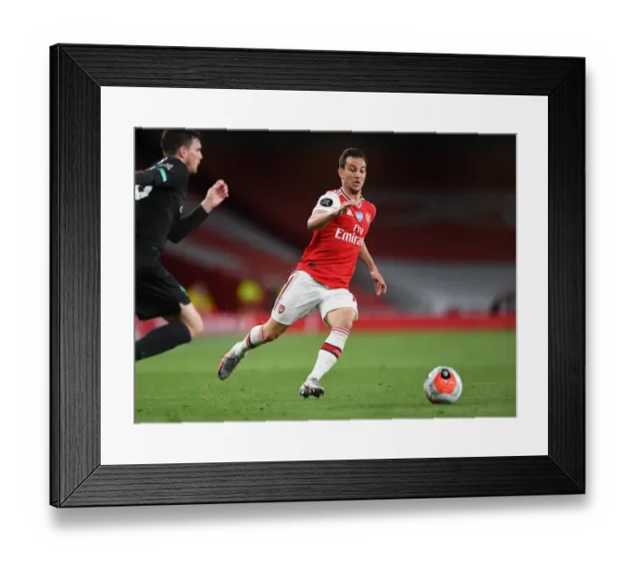 Framed Print : Arsenal vs. Liverpool: Empty Emirates - Premier League Clash Amidst Coronavirus Pandemic (2019-20)