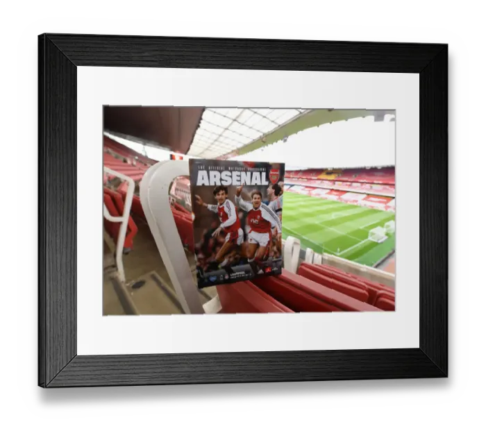 Framed Print : Empty Emirates Stadium: Arsenal vs. Liverpool in the Premier League Amidst the Coronavirus Pandemic (2019-2020)