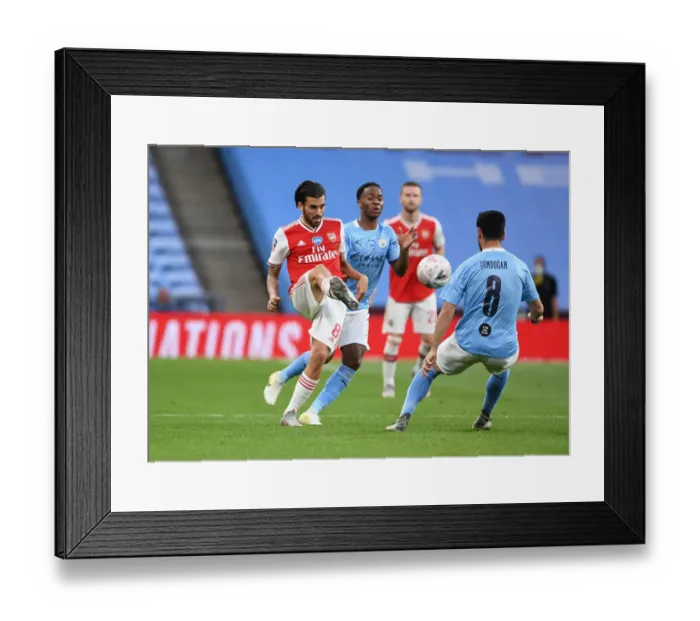 Framed Print : Arsenal vs Manchester City: FA Cup Semi-Final Battle - Ceballos vs Gundogan Framed Print : Arsenal vs Manchester City: FA Cup Semi-Final Battle - Ceballos vs Gundogan