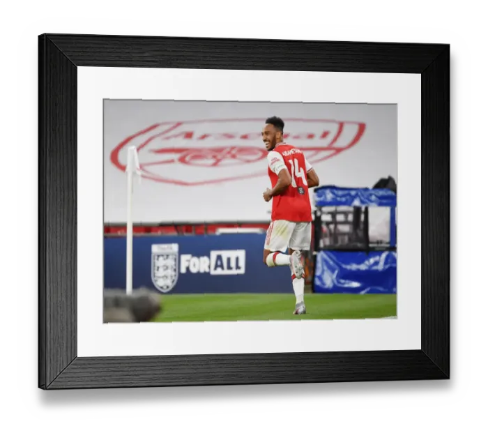 Framed Print : Aubameyang's Brace: Arsenal Defeats Manchester City in FA Cup Semi-Final Framed Print : Aubameyang's Brace: Arsenal Defeats Manchester City in FA Cup Semi-Final