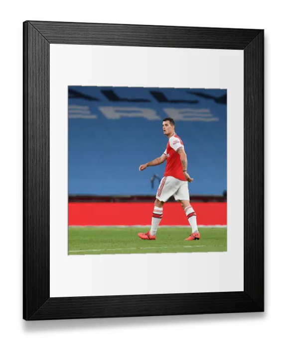 Framed Print : Granit Xhaka in FA Cup Semi-Final Battle: Arsenal vs Manchester City Framed Print : Granit Xhaka in FA Cup Semi-Final Battle: Arsenal vs Manchester City