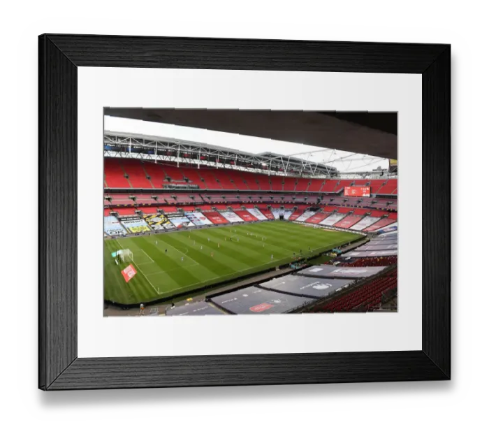 Framed Print : Arsenal vs Manchester City: FA Cup Semi-Final at Wembley Stadium, London