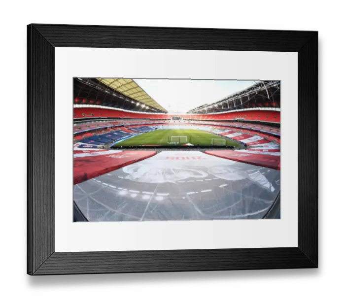 Framed Print : Arsenal vs Manchester City: FA Cup Semi-Final Showdown at Wembley Stadium Framed Print : Arsenal vs Manchester City: FA Cup Semi-Final Showdown at Wembley Stadium
