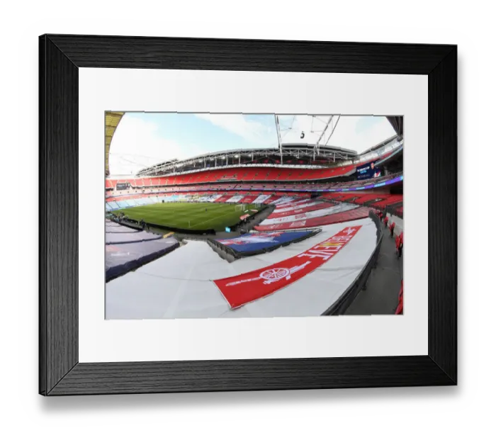 Framed Print : Arsenal vs Manchester City: FA Cup Semi-Final Showdown at Wembley Stadium