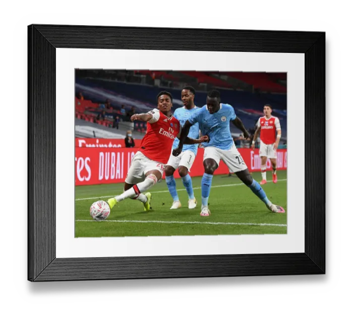 Framed Print : FA Cup Semi-Final Showdown: Willock vs Mendy - Arsenal vs Manchester City