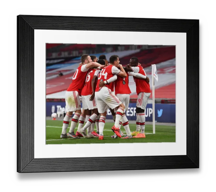 Framed Print : Arsenal's Aubameyang Scores in FA Cup Semi-Final Victory over Manchester City Framed Print : Arsenal's Aubameyang Scores in FA Cup Semi-Final Victory over Manchester City