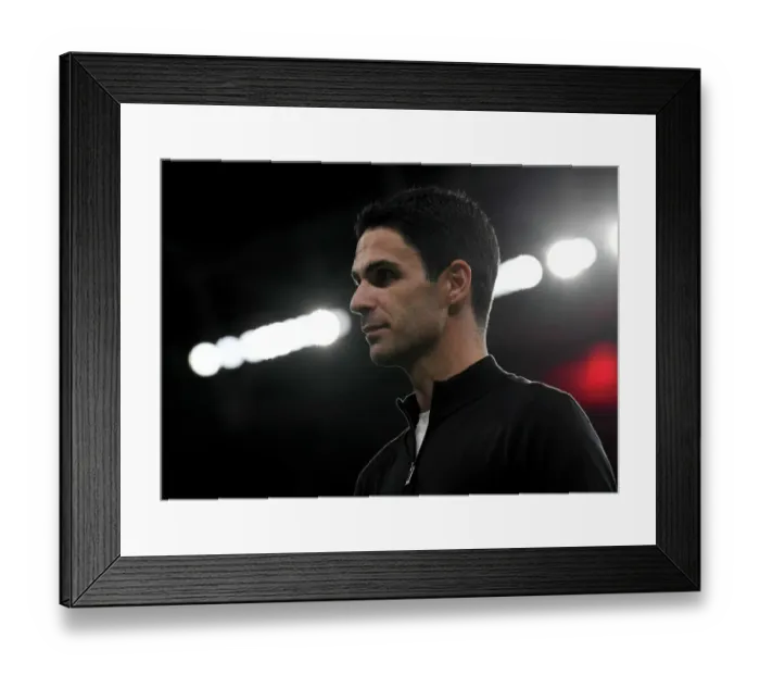 Framed Print : Arsenal's Mikel Arteta Speaks to Media After FA Cup Semi-Final vs Manchester City Framed Print : Arsenal's Mikel Arteta Speaks to Media After FA Cup Semi-Final vs Manchester City