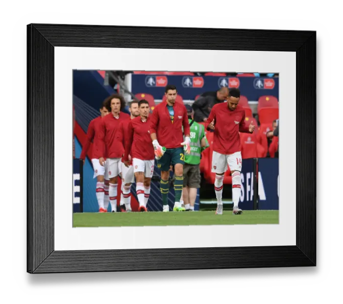 Framed Print : D52 4314. Pierre-Emerick Aubameyang of Arsenal before the FA Cup semi final Framed Print : D52 4314. Pierre-Emerick Aubameyang of Arsenal before the FA Cup semi final