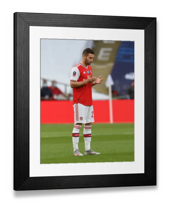 Framed Print : D52 4338. Shkodran Mustafi of Arsenal before the FA Cup semi final match between Arsenal Framed Print : D52 4338. Shkodran Mustafi of Arsenal before the FA Cup semi final match between Arsenal
