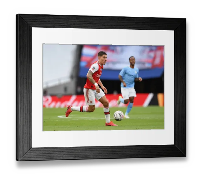 Framed Print : Arsenal's Bellerin Faces Off Against Manchester City in FA Cup Semi-Final Showdown Framed Print : Arsenal's Bellerin Faces Off Against Manchester City in FA Cup Semi-Final Showdown