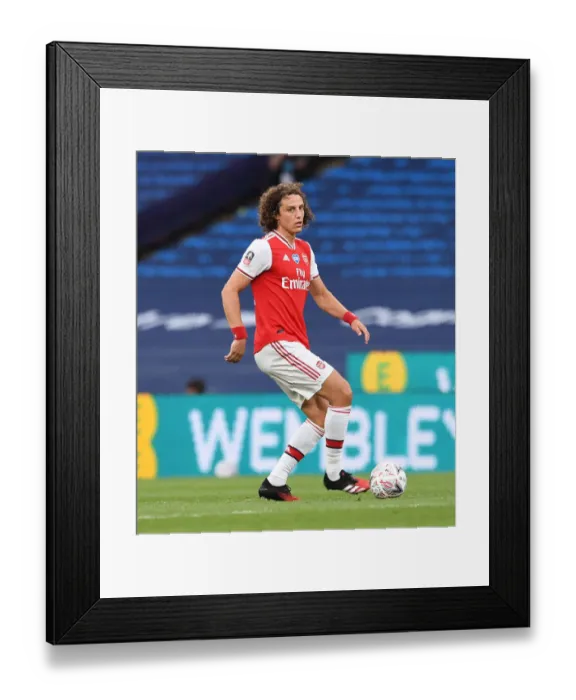 Framed Print : David Luiz vs Manchester City: FA Cup Semi-Final Showdown Framed Print : David Luiz vs Manchester City: FA Cup Semi-Final Showdown