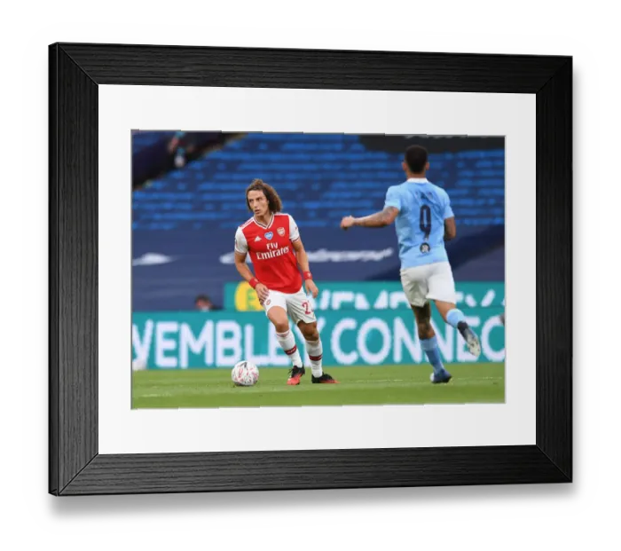 Framed Print : Arsenal's David Luiz in FA Cup Semi-Final Clash Against Manchester City Framed Print : Arsenal's David Luiz in FA Cup Semi-Final Clash Against Manchester City