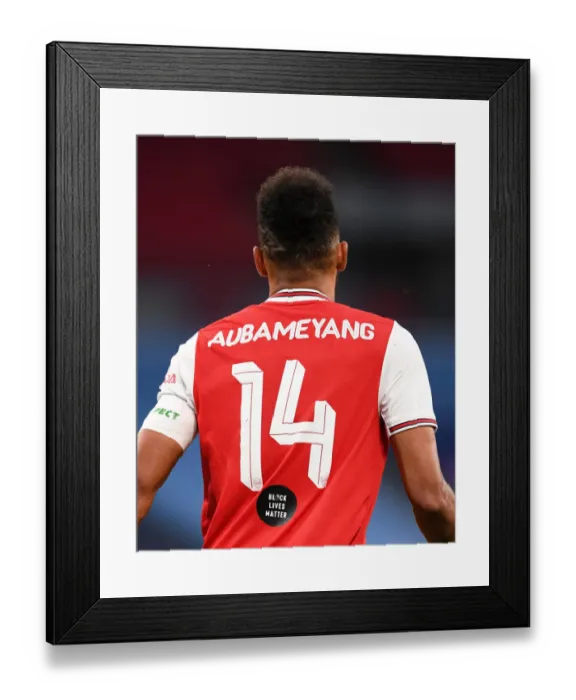 Framed Print : Arsenal's Aubameyang Faces Manchester City in FA Cup Semi-Final Showdown