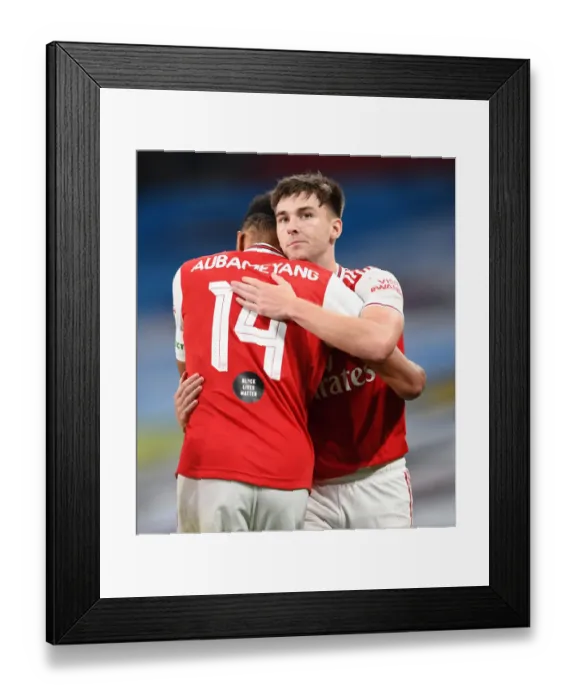 Framed Print : Arsenal's Aubameyang Scores Second Goal: FA Cup Semi-Final Victory Over Manchester City Framed Print : Arsenal's Aubameyang Scores Second Goal: FA Cup Semi-Final Victory Over Manchester City