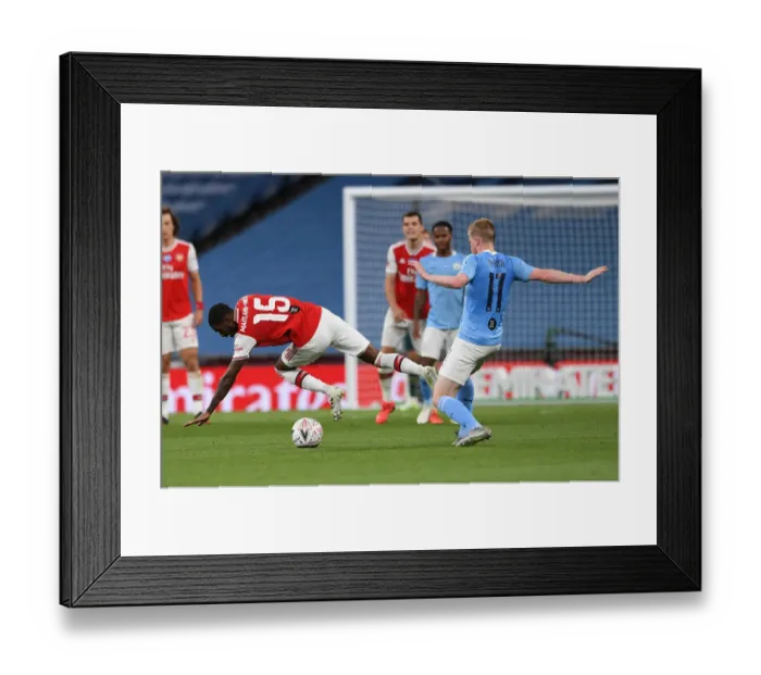 Framed Print : Arsenal vs Manchester City: FA Cup Semi-Final Battle at Wembley Stadium Framed Print : Arsenal vs Manchester City: FA Cup Semi-Final Battle at Wembley Stadium