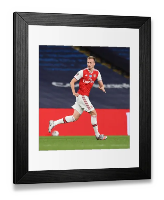 Framed Print : Rob Holding's Battle at Wembley: Arsenal vs Manchester City FA Cup Semi-Final Framed Print : Rob Holding's Battle at Wembley: Arsenal vs Manchester City FA Cup Semi-Final