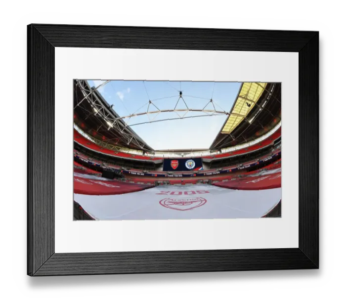 Framed Print : Arsenal vs Manchester City: FA Cup Semi-Final Showdown at Wembley Stadium Framed Print : Arsenal vs Manchester City: FA Cup Semi-Final Showdown at Wembley Stadium